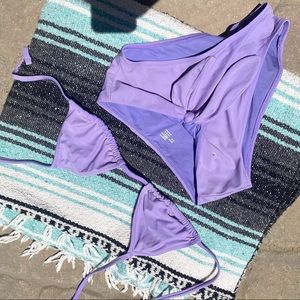 Aerie lilac high waisted bikini